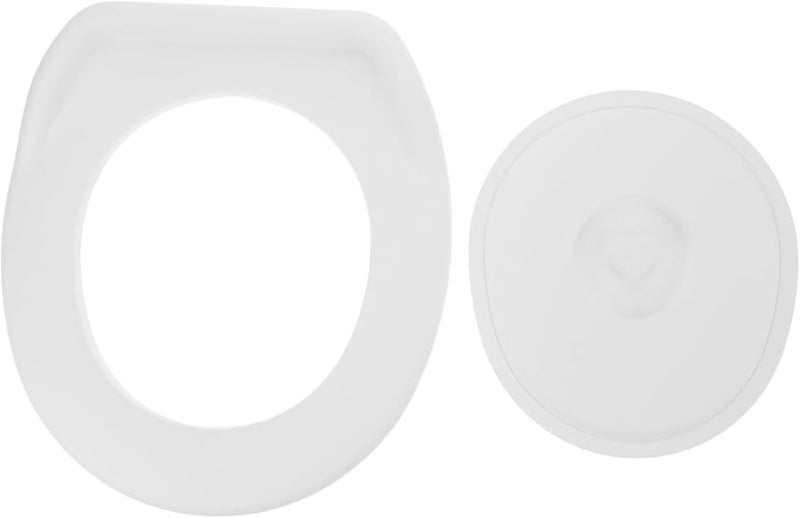 غطاء مقعد مرحاض بلاستيكي محمول لمواقع التخييم والبناء سهل التركيب - Image 1